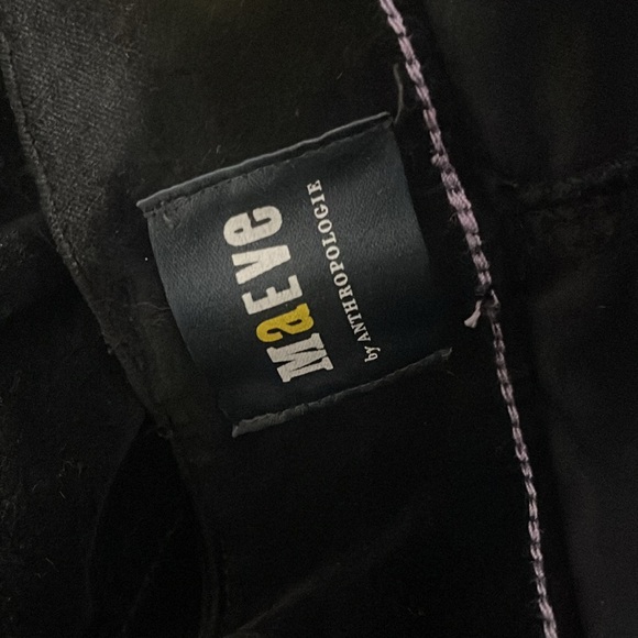 anthropologie Maeve the Colette  black velvet  Wide-Leg 24w - Picture 5 of 9